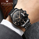 FNGEEN Fashion Casual Quartz Men Watch