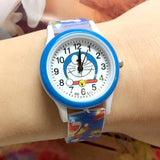 Hot selling classic blue Doraemon robot cat cartoon children quartz watch