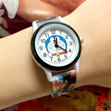 Hot selling classic blue Doraemon robot cat cartoon children quartz watch