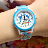 Hot selling classic blue Doraemon robot cat cartoon children quartz watch