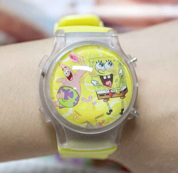 Cartoon Cute SpongeBob style Children's Watches