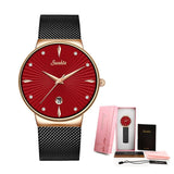 2019 SUNKTA Fashion Quartz Watch Women Watches
